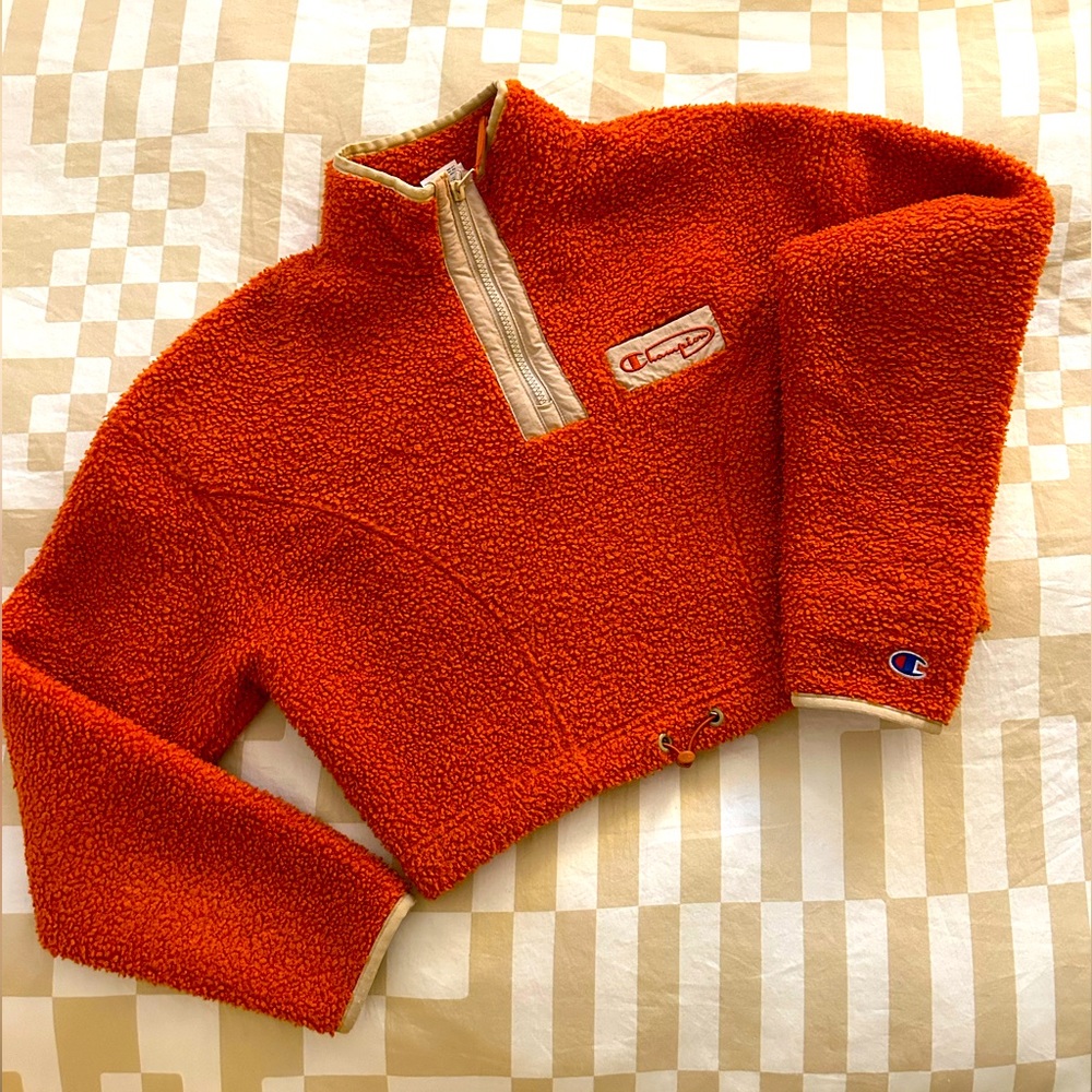 Cropped Champion fleece XS ochre